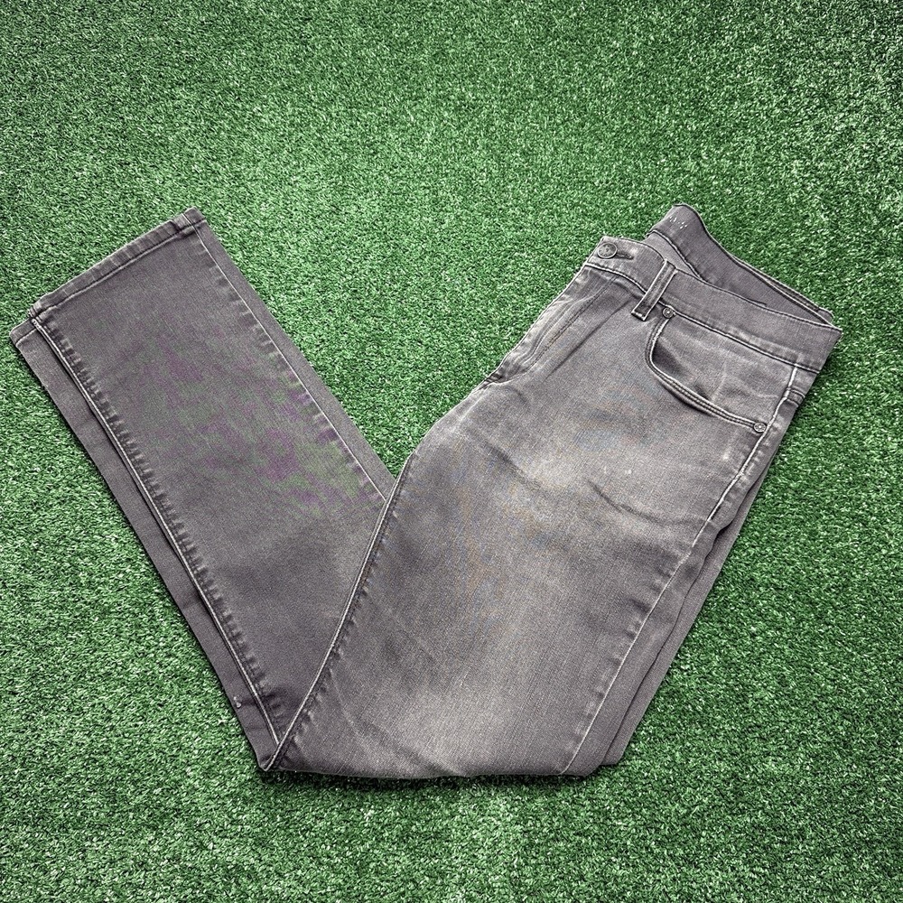 Mott & Bow Jeans Mens 31x32 Gray Slim Skinny Stretch Denim Pants Stone Wash